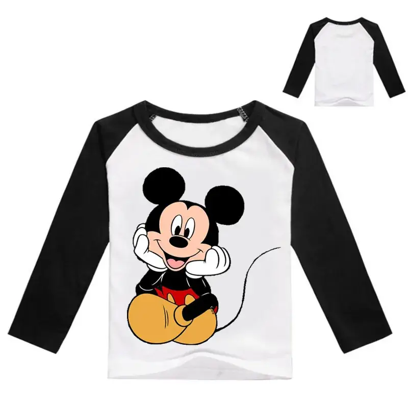 Mickey Mouse Long Sleeve T-Shirt Black Medium Large - Image 10