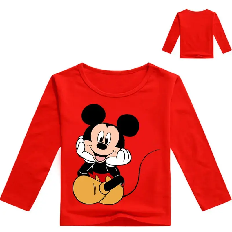 Mickey Mouse Long Sleeve T-Shirt Black Medium Large - Image 4