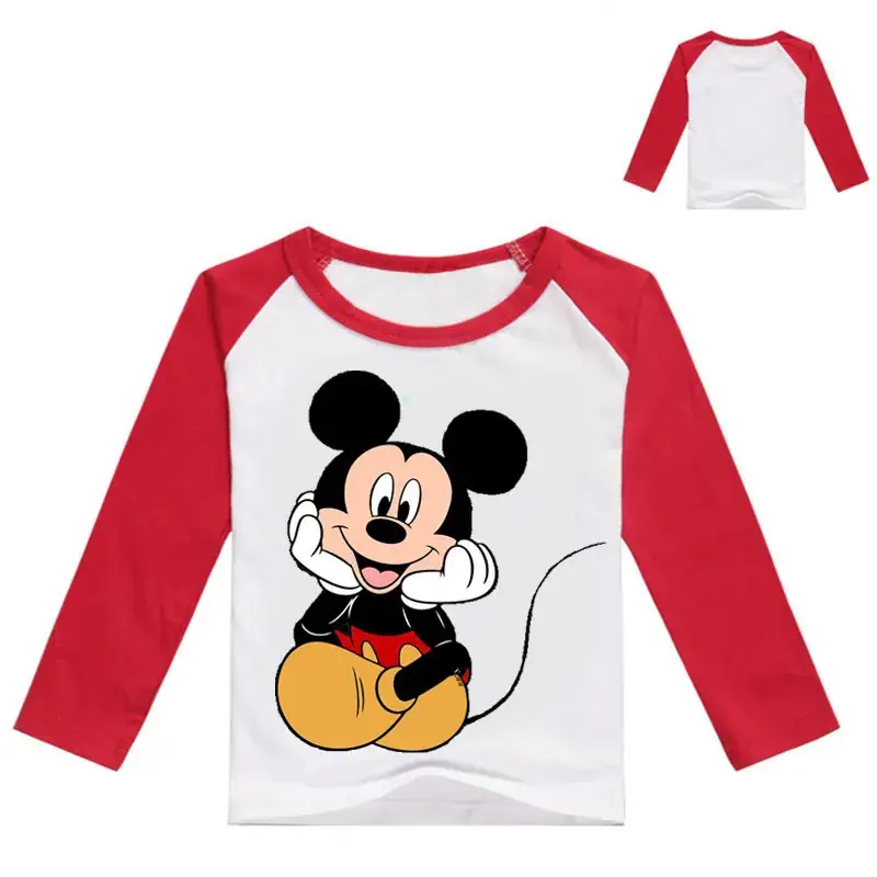 Mickey Mouse Long Sleeve T-Shirt Black Medium Large - Image 8