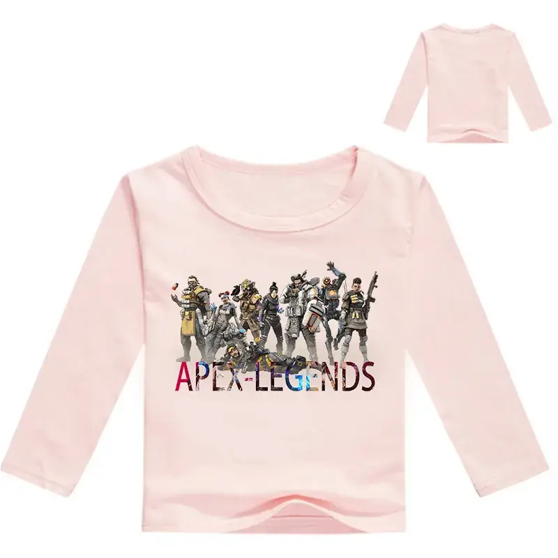 Children's Pink Apex Legends Long Sleeve Sweatshirt Set