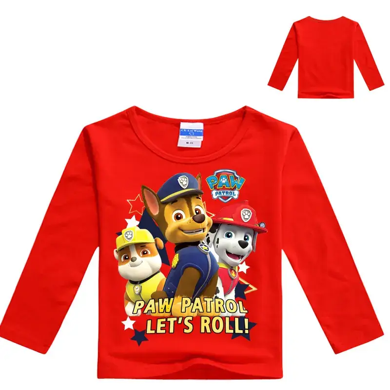 Kids Paw Patrol Long Sleeve T-Shirts Multicolor Wholesale - Image 3