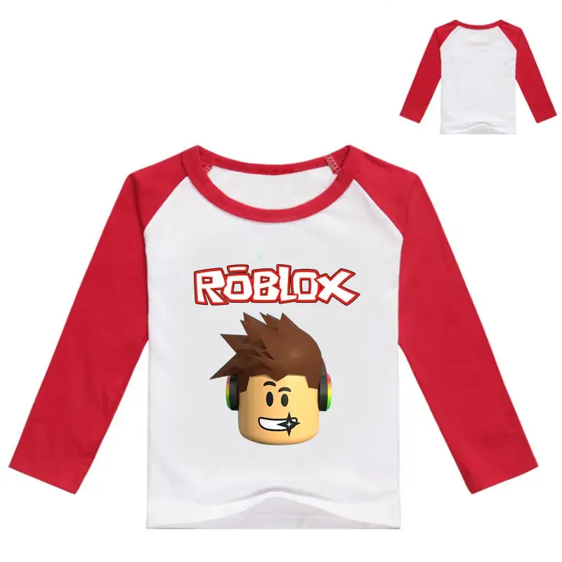 Roblox Boys Long Sleeve T-Shirt Red White — feature 2