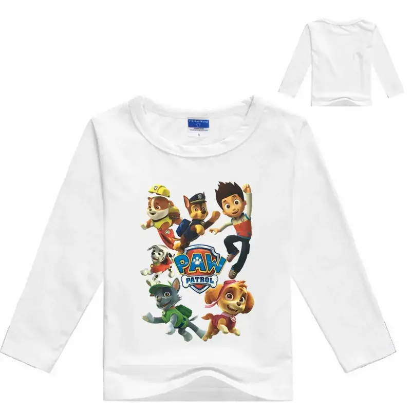 Kids Cartoon Long Sleeve T-Shirt Black 7195 — feature 8