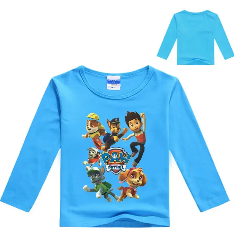 Kids Cartoon Long Sleeve T-Shirt Black 7195 - Image 7