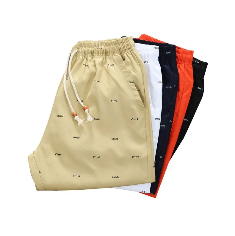 Men Cotton Shorts XL Loose Breathable Beach Pants - Image 10