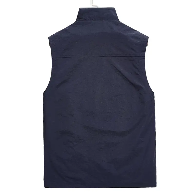 Men's Olive Green Waterproof Vest Plus Size - Image 5