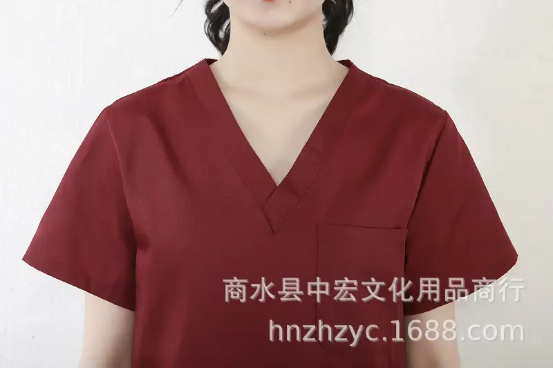 Pink Surgical Pajama Set for Women Quick Dry