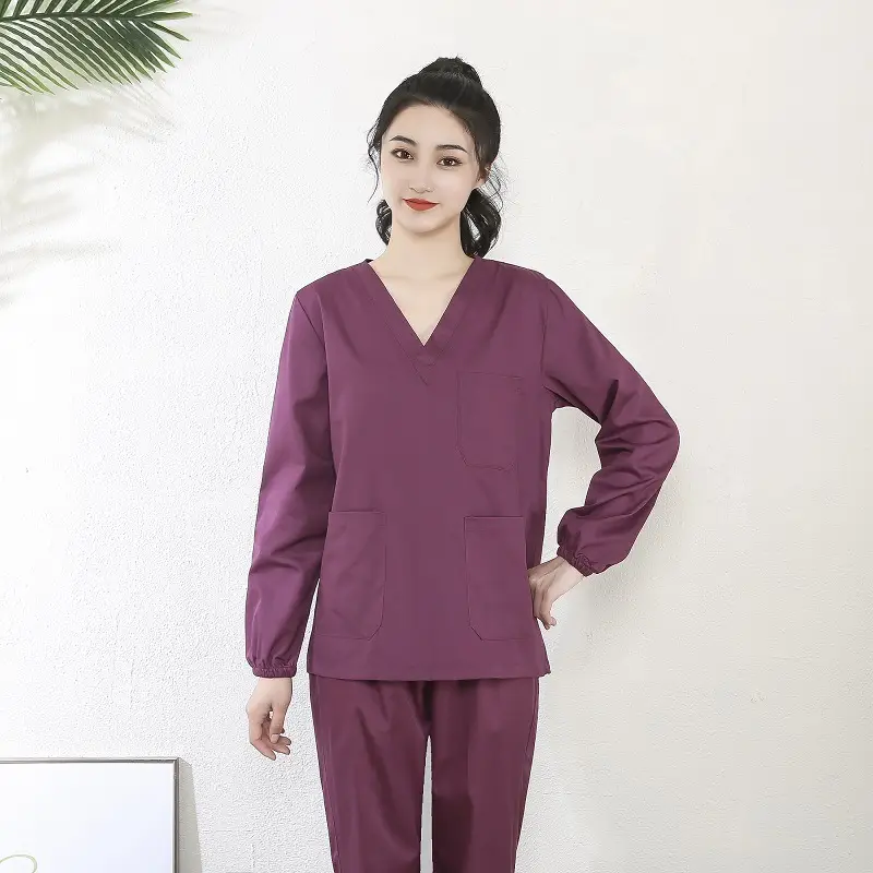 Pink Surgical Pajama Set for Women Quick Dry