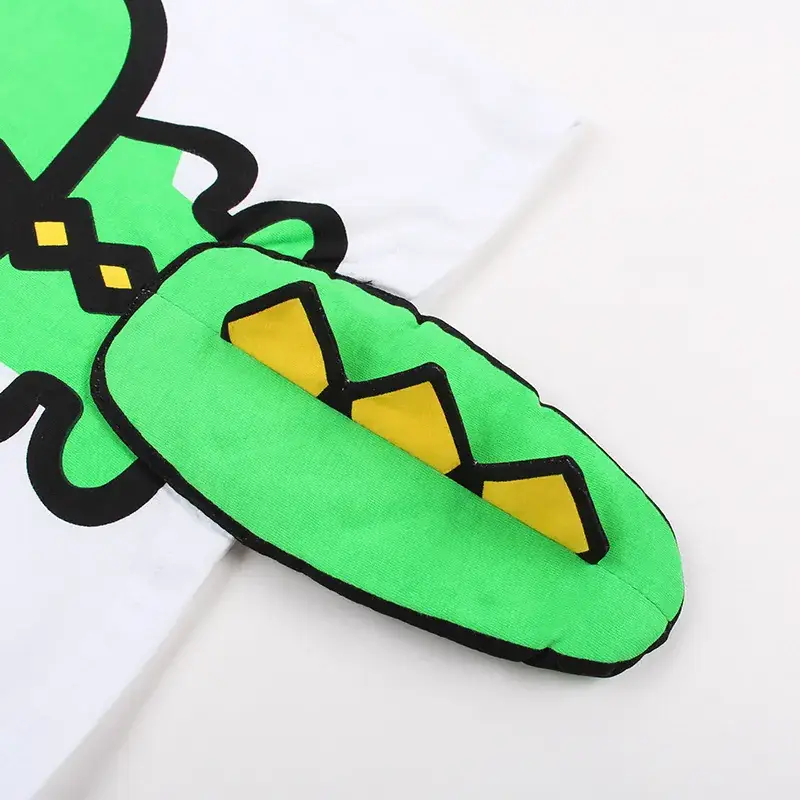 Children Green Dragon Print T-Shirt Shorts Set — feature 18