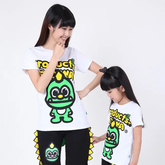 Children Green Dragon Print T-Shirt Shorts Set — feature 4