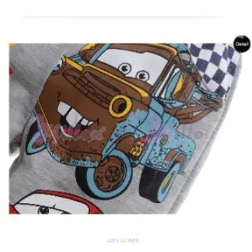 9999 Cars Cartoon Car Shorts Gray 5 Point Middle - Image 3