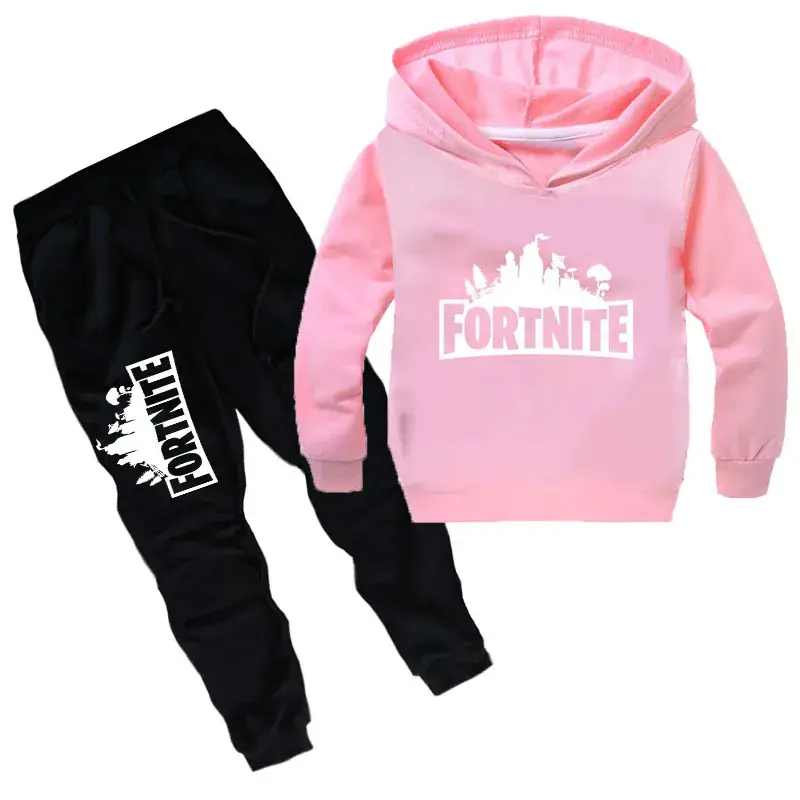 Fortnite Hoodie & Pants Set Blue Black for Kids - Image 6