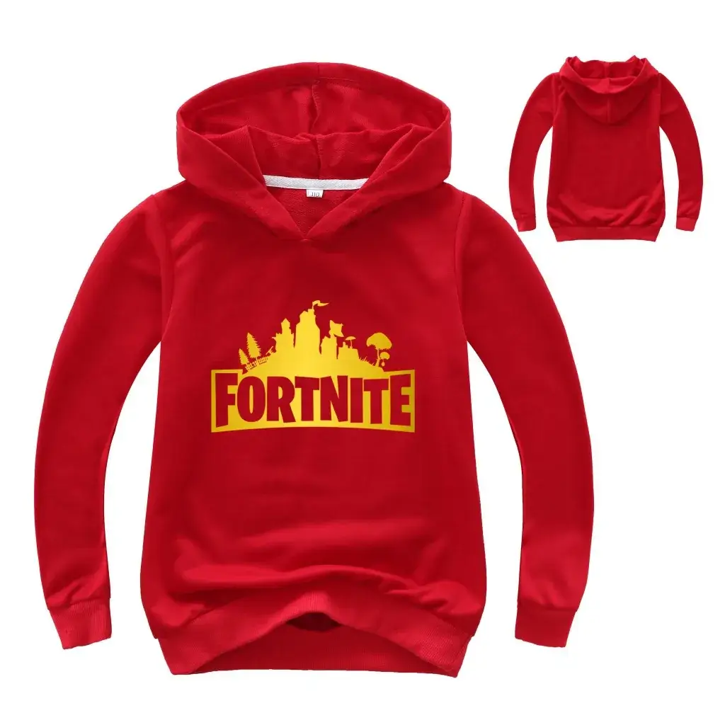Pink Fortnite Hoodie Set for Kids Spring Autumn - Image 3