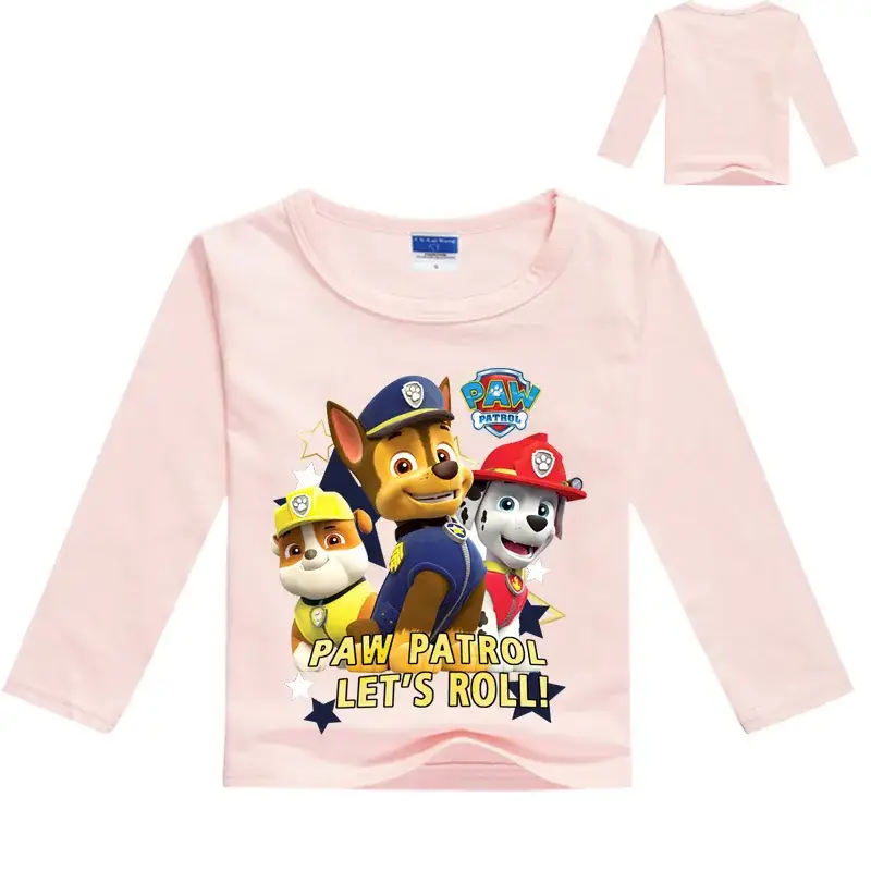 Paw Patrol Long Sleeve T-Shirt for Kids Pink — feature 8