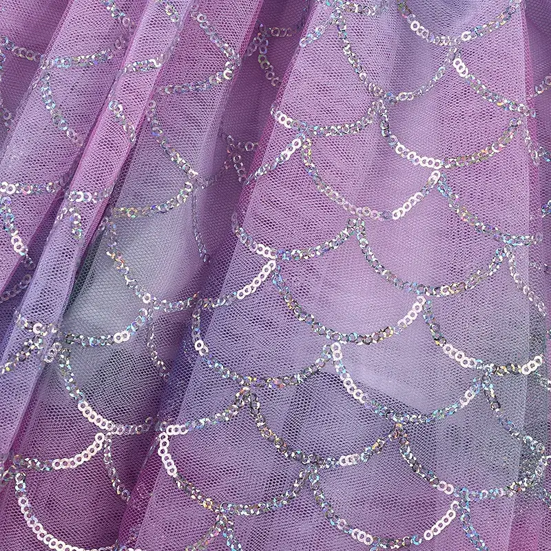Purple Gauze Puffy Skirt for Girls European American - Image 4