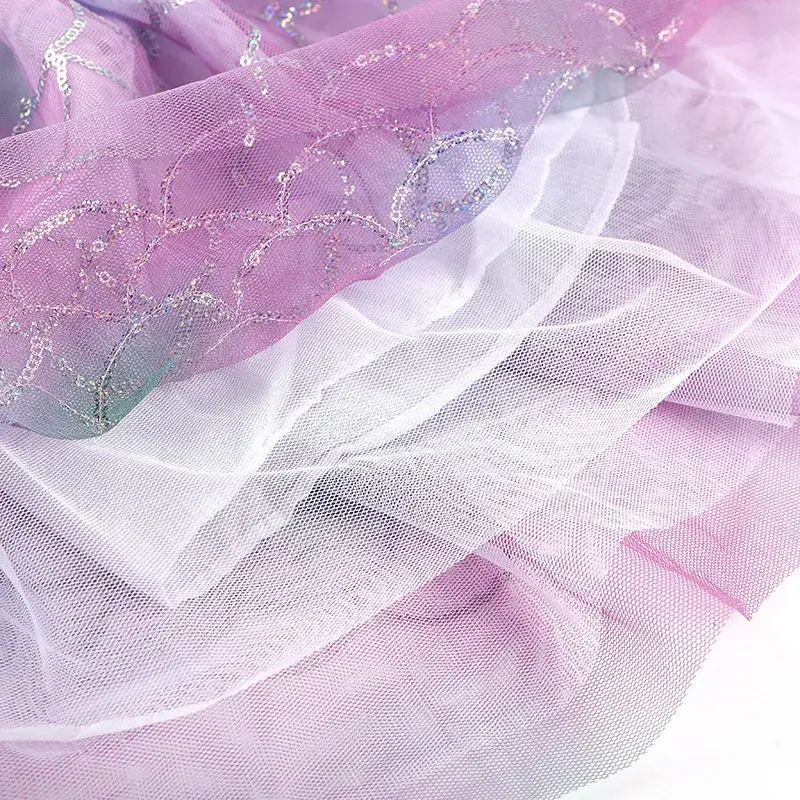 Purple Gauze Puffy Skirt for Girls European American - Image 6
