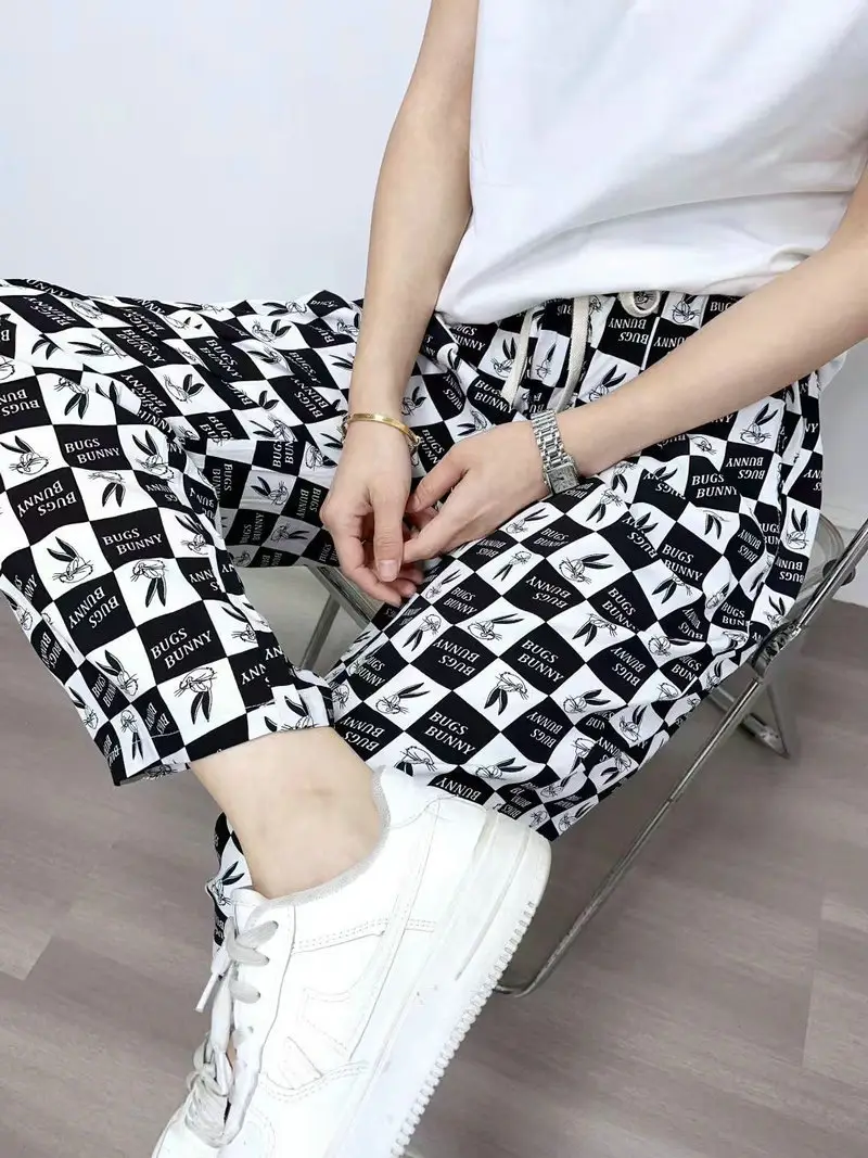 Bohemian Radish Pants Ethnic Floral Print Summer - Image 7