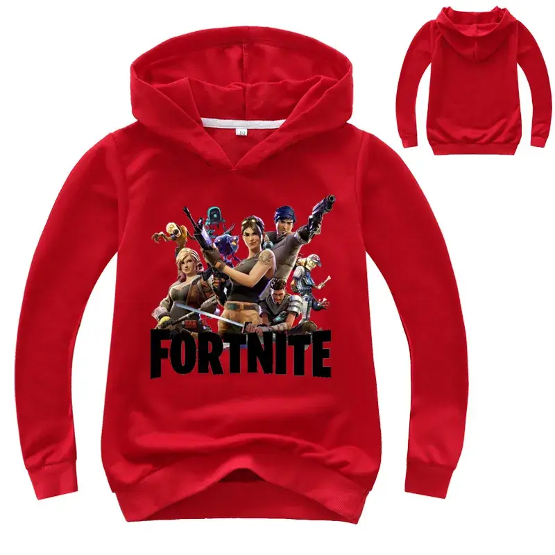 Fortnite Printed Pink Hoodie for Girls Long Sleeve - Image 3