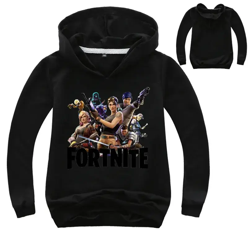 Fortnite Printed Pink Hoodie for Girls Long Sleeve - Image 6