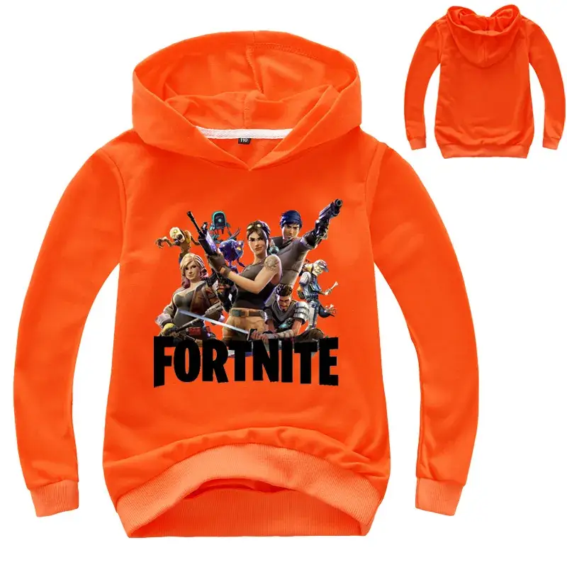 Fortnite Printed Pink Hoodie for Girls Long Sleeve - Image 9