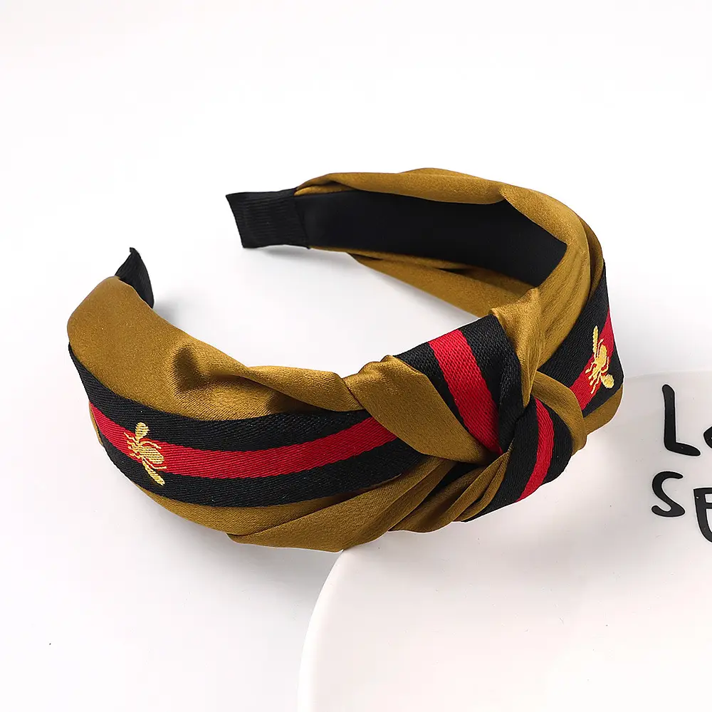 Qiyue Bee Striped Wide Bristle Hairpin Headband - Image 12