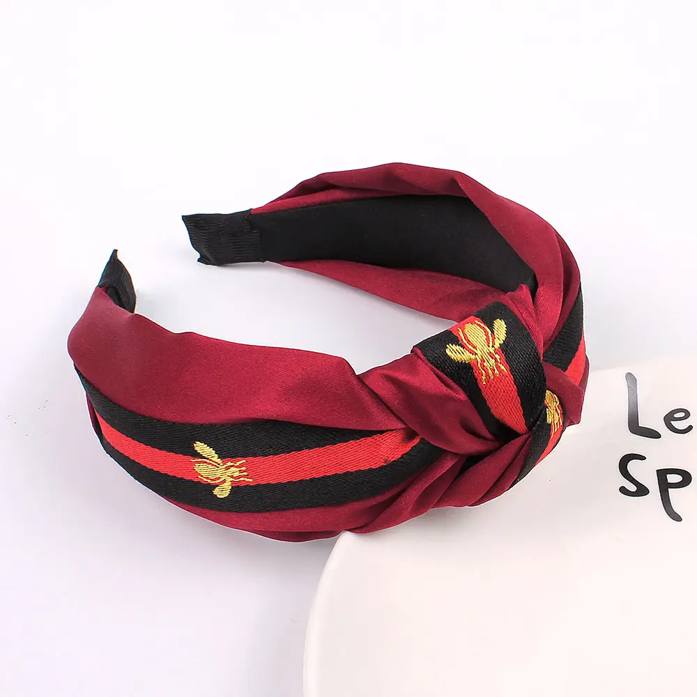 Qiyue Bee Striped Wide Bristle Hairpin Headband - Image 9