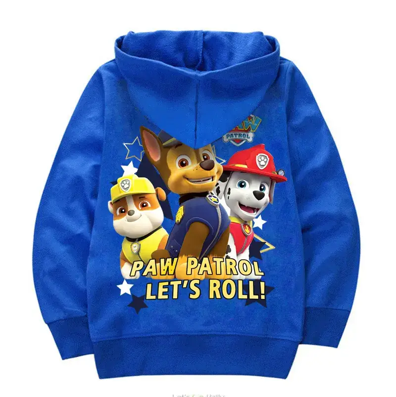 Boys Blue Zipper Cardigan Top Coat 1720 — feature 3