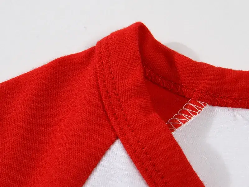 Red Long-Sleeved Boys' Top Medium Large