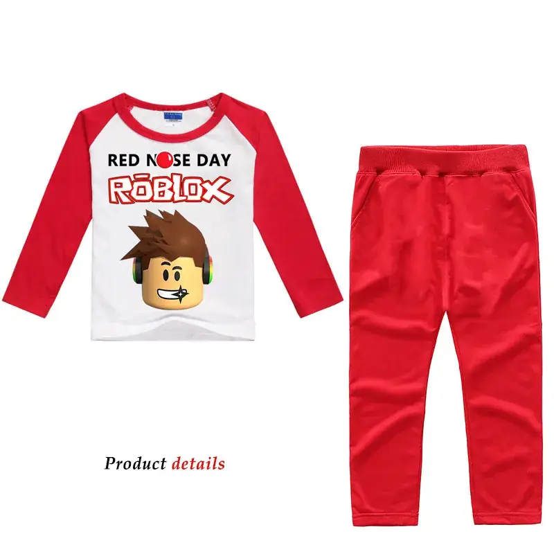 Red Long-Sleeved Boys' Top Medium Large — feature 3