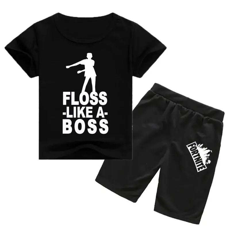 Children's Floss Like A Boss T-Shirt & Shorts Set - Image 5