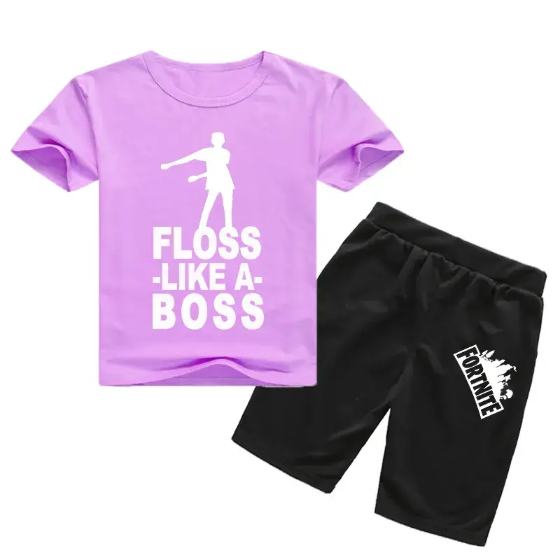 Children's Floss Like A Boss T-Shirt & Shorts Set - Image 4