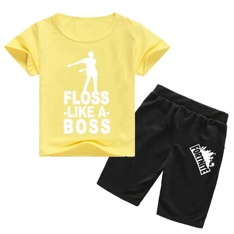 Children's Floss Like A Boss T-Shirt & Shorts Set - Image 2