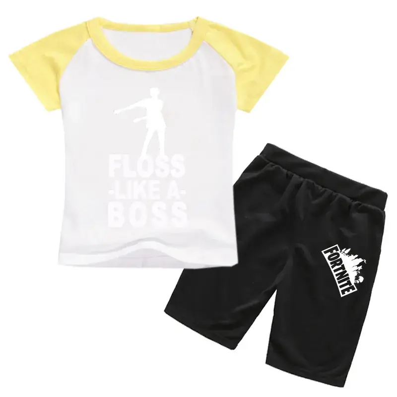 Children's Floss Like A Boss T-Shirt & Shorts Set - Image 10