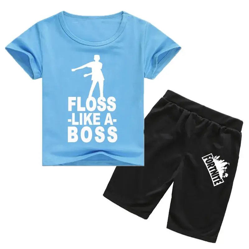 Children's Floss Like A Boss T-Shirt & Shorts Set - Image 6