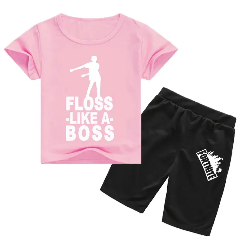 Children's Floss Like A Boss T-Shirt & Shorts Set - Image 7