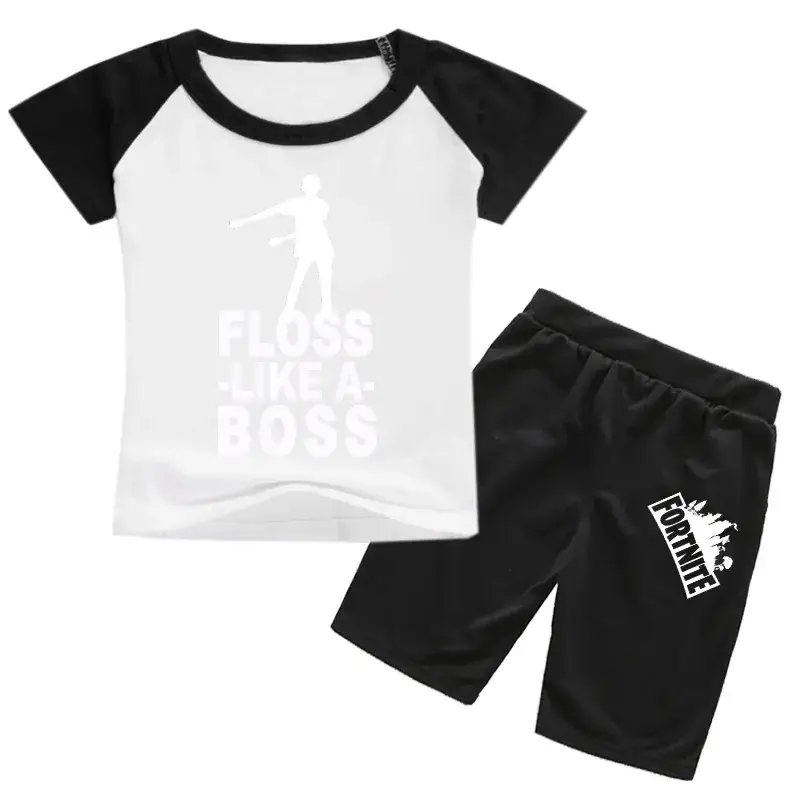 Children's Floss Like A Boss T-Shirt & Shorts Set - Image 8