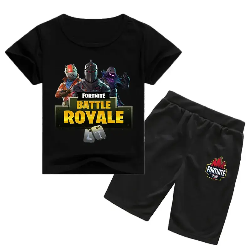 Fortnite Battle Royale Kids Black T-Shirt & Shorts Set