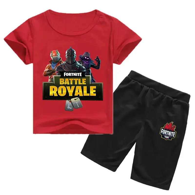 Fortnite Battle Royale Kids Black T-Shirt & Shorts Set