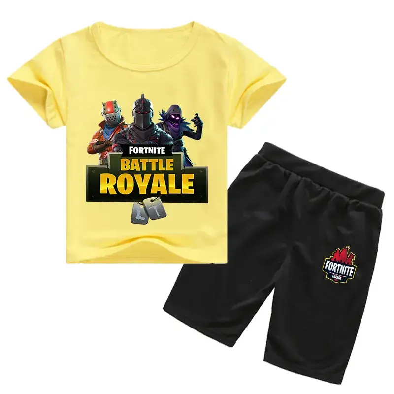 Fortnite Battle Royale Kids Black T-Shirt & Shorts Set