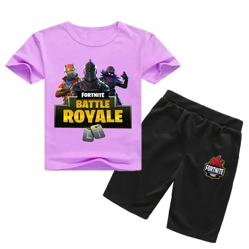 Fortnite Battle Royale Kids Black T-Shirt & Shorts Set