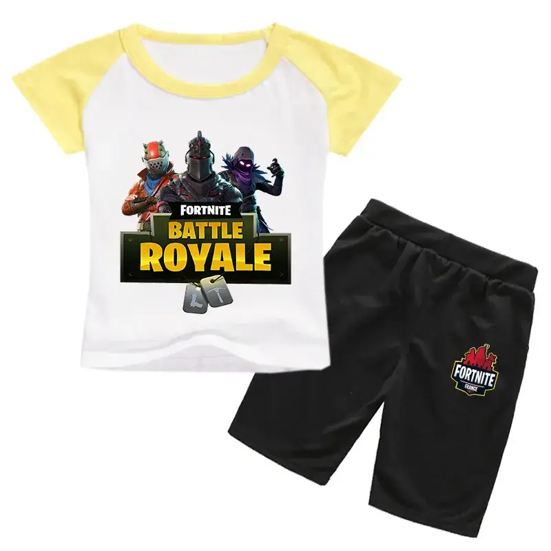 Fortnite Battle Royale Kids Black T-Shirt & Shorts Set
