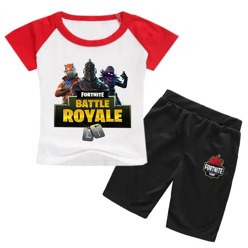 Fortnite Battle Royale Kids Black T-Shirt & Shorts Set