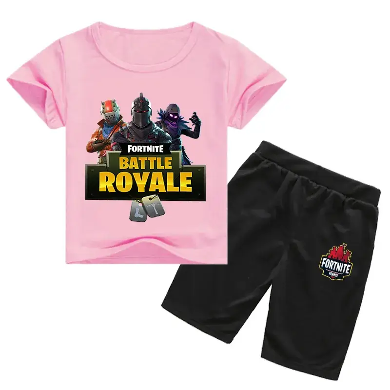 Fortnite Battle Royale Kids Black T-Shirt & Shorts Set