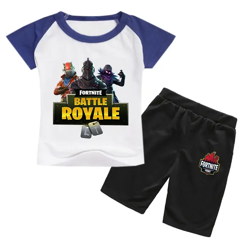 Fortnite Battle Royale Kids Black T-Shirt & Shorts Set