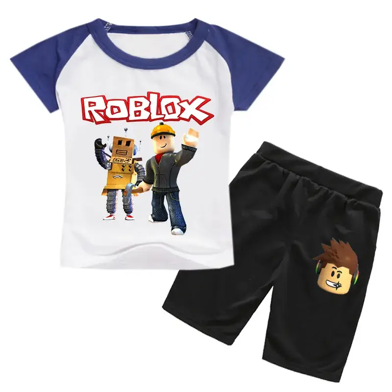 Roblox Kids T-Shirt & Shorts Set Purple Black — feature 11