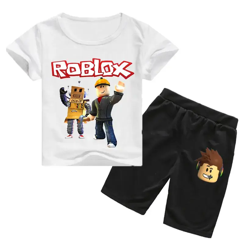 Roblox Kids T-Shirt & Shorts Set Purple Black — feature 3
