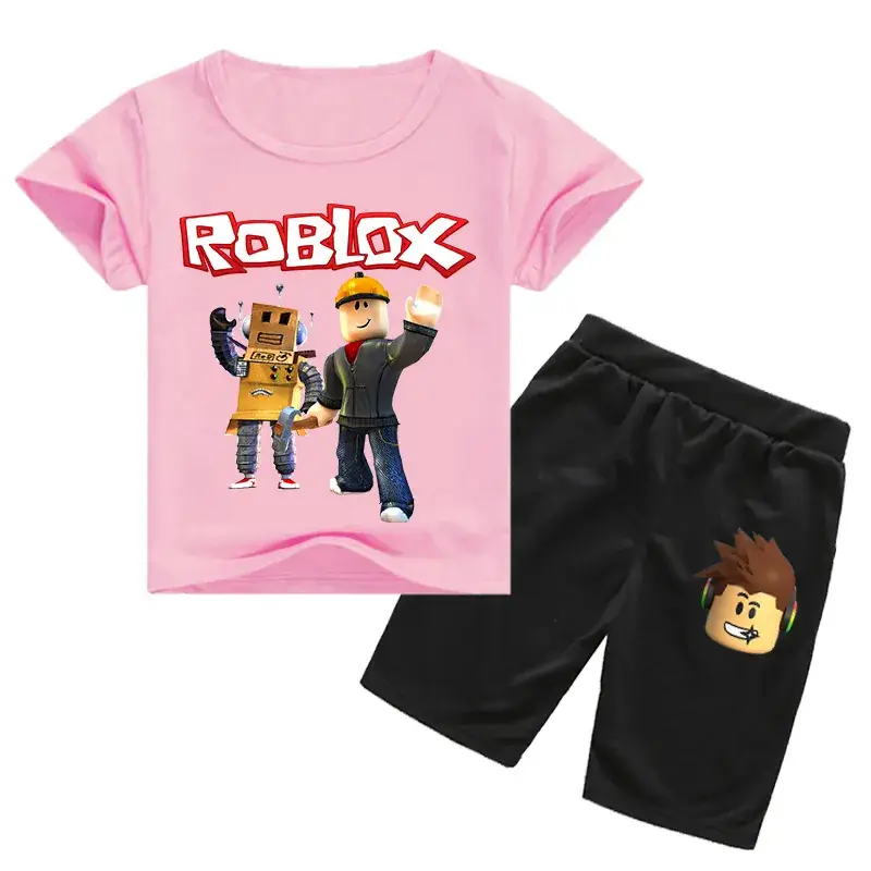 Roblox Kids T-Shirt & Shorts Set Purple Black — feature 4