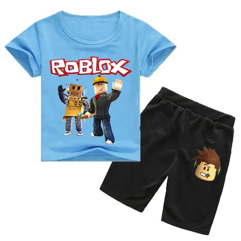 Roblox Kids T-Shirt & Shorts Set Purple Black — feature 9