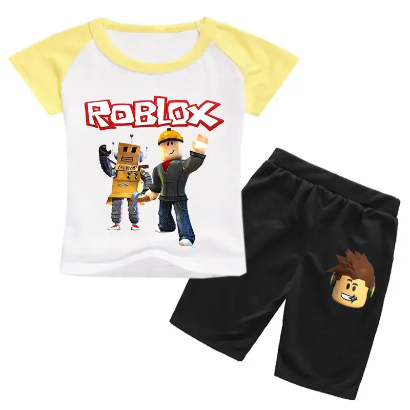 Roblox Kids T-Shirt & Shorts Set Purple Black - Image 10