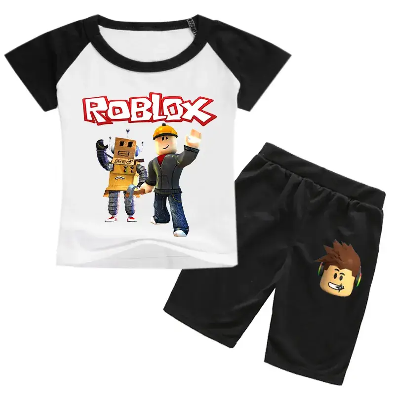 Roblox Kids T-Shirt & Shorts Set Purple Black - Image 11